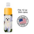 thumbnail image 4 of Caroline's Treasures SS8914MUK Bichon Frise Ultra Hugger for slim cans, Slim Can, multicolor, 4 of 5