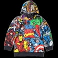 thumbnail image 3 of Marvel Avengers Spider-Man Venom Iron Man Little Girls Fleece Pullover Hoodie Toddler to Big Kid, 3 of 5