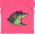 thumbnail image 4 of Inktastic Sunny Gator in Pink Sunglasses Boys or Girls Toddler T-Shirt, 4 of 5