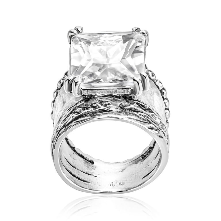 ★TATIANA★ (SILVER925) Dot Cubic Ring CR1819 Jean Rachel Jewelry 925 Sterling Silver Statement Ring with