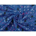 thumbnail image 6 of oneOone Rayon Blue Fabric Merry Christmas Diy Clothing Quilting Fabric Print Fabric By Yard 56 Inch Wide, 6 of 6