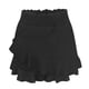 thumbnail image 4 of Falda skate para mujer. Mini shorts de playa cruzados. Shorts de lino con volantes y cintura alta, cintura elástica para looks informales, para ir a nadar o para llevar con ropa urbana. Combínalos, 4 of 5