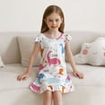thumbnail image 3 of Jurebecia Girl Dinosaurs Nightgown Cartoon Pajamas Dress for Kids Teenager Night Dress Baby Nightdress Cute Children Clothing 150 cm 9-10 Years, 3 of 8