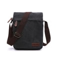 thumbnail image 1 of Bolso de mensajero de lona sólida a la moda, bolso de hombro portátil informal con hebilla, paquete Simple de tendencia coreana para hombres y mujeres Adepaton 2032788-4, 1 of 4