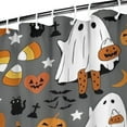 thumbnail image 3 of Halloween Cute Ghosts with Boo Shower Curtain 72"x72" ,Bathroom Decorative Shower Curtains Set with 12 Hooks,Modern Waterproof Washable Shower Curtain, 3 of 6