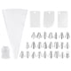thumbnail image 1 of Complete Icing Bag Set with Cotton Piping Bag and Stainless Steel Nozzles, 1 of 10