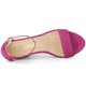 thumbnail image 4 of Sandalias de Alto Talón Grueso Allegra K Correa de Tobillo con Plataforma Rosa Caliente 35, 4 of 6