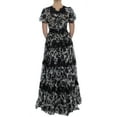 thumbnail image 3 of Dolce & Gabbana Black Silk Floral Lace Ricamo Ball Maxi Dress, 3 of 3