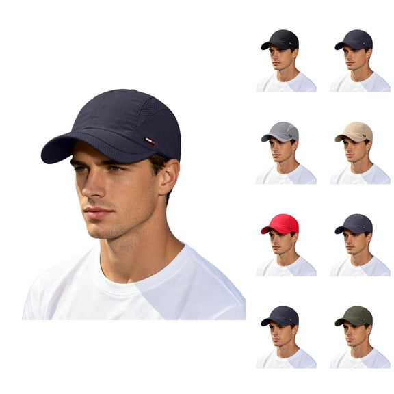 Summer Mesh Baseball Cap for Men Adjustable Breathable Trucker Mesh Hat Outdoor Sport Hat