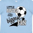 thumbnail image 4 of Inktastic Little Sister and Biggest Fan Soccer Player Girls Toddler T-Shirt, 4 of 5