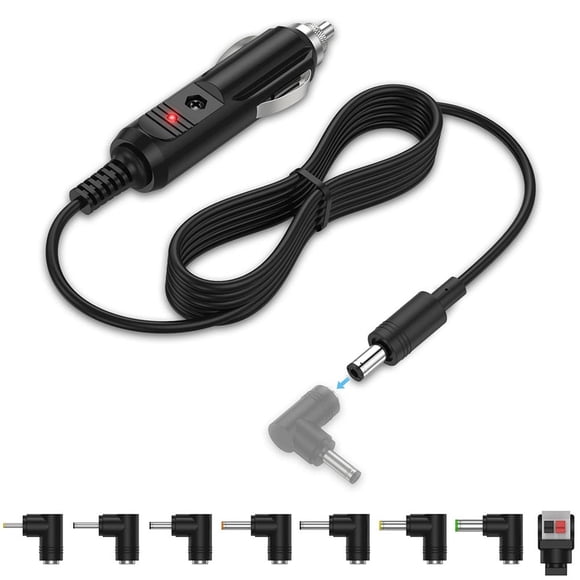 Cargador de coche universal de 12 V para reproductor de DVD portátil, cable de 6.6 pies