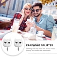 thumbnail image 2 of Miangastore 2pcs Headphone Splitter Triple Outputs Headphone Audio Splitter Connector, 2 of 9