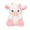 Pink, variant on Hvmvliv Stuffed Plush Toys Cute Strawberry Cow Plush Toy 7.9 Inch Soft Filled Animal Adorable Expression for Family Room Decor Pink