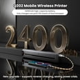 thumbnail image 3 of Impresoras portátiles inalámbricas ItriAce Q302 para viajes, impresoras térmicas WiFi y Bluetooth para uso doméstico, impresora compacta móvil sin tinta, impresora inalámbrica mejorada, compatible con, 3 of 5