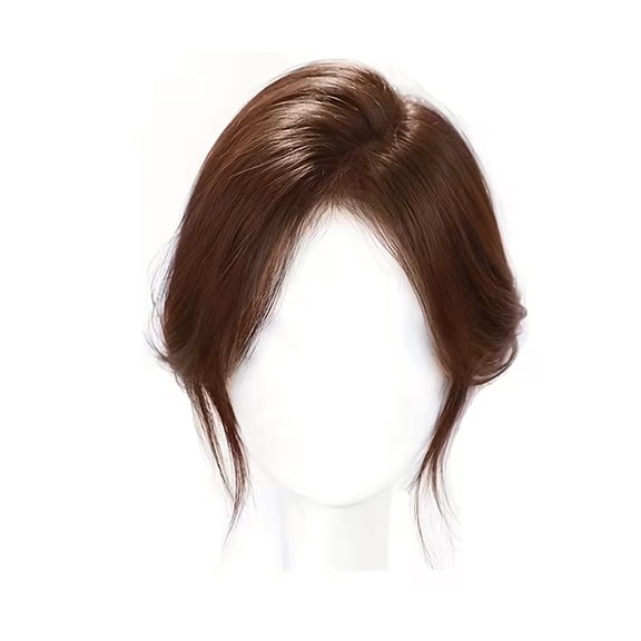 Hair extension patches for character bangs | Invisible and seamless hair extensions on the back of the head | Fluffy artificial hair patches | Suitable for all women