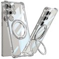 thumbnail image 1 of Funda magnética para Samsung Galaxy S25 Ultra, con airbag, a prueba de golpes, TPU + PC y soporte trasero., 1 of 5