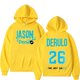 thumbnail image 1 of Jason Derulo el último álbum de música de baile 2026 Sudadera con capucha estampada hombres mujeres Vintage moda Casual sudadera de gran tamaño Y2k ropa de calle, 1 of 5