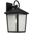 thumbnail image 6 of John Timberland Westmont 18" High Modern Outdoor Wall Light Fixture Mount Porch House Weatherproof Sand Black Aluminum Glass Shade, 6 of 9