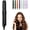 Black, variant on Curling Iron, 2-in-1 Mini Curling Wand & Flat Iron Hair Straightener, 3D Curling Iron for Short Hair, CurlingIron, Mini Dual Purpose, for Travel, Rapid Heating (Orange)