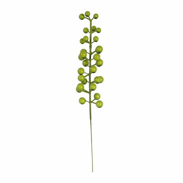 1 Pce 9.8 Pouces Faux Pics de Noël Printempss de Baies d'Hiver, Tiges de Baies Rouges Artificielles Ornements pour Arbre de Noël Bricolage Couronne Guirlande Centre de Table Vase Décoration de Fête de Noël