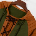 thumbnail image 4 of Pantalones Cortos de Cordón para Hombre Verano Primavera Color Bloqueado Moda Deportes Casuales Sudadera para Hombre Sudadera con Capucha Cuello Abierto Ajuste Suelto, 4 of 9