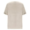 thumbnail image 5 of DailyTrove Women's Solid Color Oversize Short Sleeve T-Shirt - Casual Loose Tee, Comfortable for Lounge & Streetwear, 5 of 6