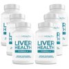 Liver Health Formula, Liver Cleanse with Milk Thistle, Curcumin & Dandelion for Liver Detox by PureHealth Research x6