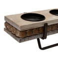 thumbnail image 5 of DecMode 5 Holder Brown Wooden Pillar Candelabra, 5 of 11