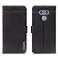 thumbnail image 2 of LG G6 Case, Mignova G6 Wallet Case Genuine Premium Leather Case (Magnetic Closure) (Card Holder) with Stand Flip for LG G6 2017 Release (Black), 2 of 6