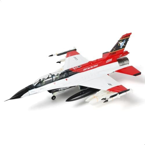NUOTIE 1/72 F-16D X-62 Vista Maquette de Chasseur Préassemblée Pilote d'Essai USAF Maquette d'Avion de Chasse d'École Maquette d'Avion en Alliage Métal Moulé sous Pression avec Support d'Exposition Cadeau de Collection pour Adulte