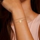 thumbnail image 2 of Chain Bracelet For Women(golden)A Initial Bracelet Stacks Bracelet Dainty Gold Bracelets for women with thinner wrists, 2 of 5