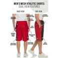 thumbnail image 3 of Daresay 5 Pack: Men’s 9" Mesh Athletic Shorts, 5-Pack Active Performance Basketball Shorts with Drawstring & Pockets, UP To 3XL, 3 of 9