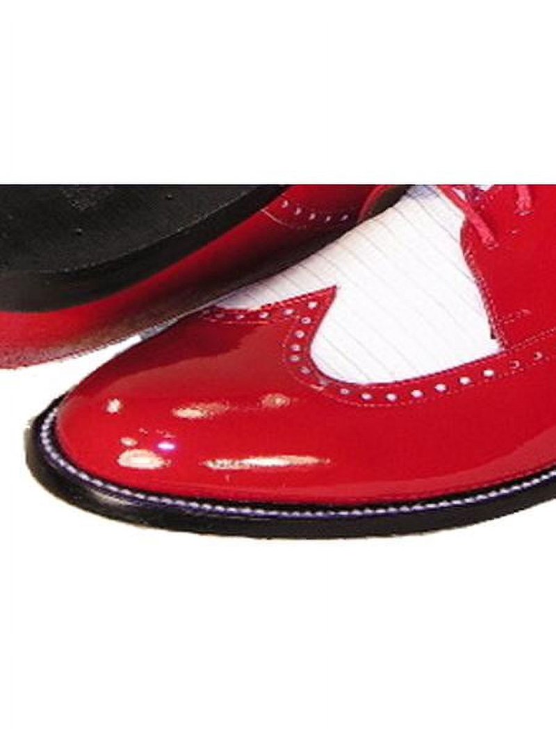 Stacy Baldwin Patent Leather Men\'s Red and White Two-Tone Wingtip Dress Shoes 12 Stacy Baldwin | Shoes | New Stacy Baldwin Spectators Red And  main image 2