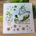 thumbnail image 3 of 6 Pcs Cake Molds Christmas Shape Cookie Fondant Dessert Decorating Molds Cake Painting Templates Printing Hollow Molds, 3 of 8