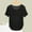 Black, variant on Great Gifts for Less Ofreoo Tops for Women Round Neck Casual Summer Short Sleeve High Low Loose T Shirt Basic Tees