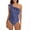 Navy, variant on One Piece Bathing Suit for Women Ruffled Flounce One Shoulder Swimsuit Floral Print Swimsuit Ruched Slimming Swimwear Clearance Sale Items Cheapeast On Sale