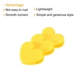 thumbnail image 4 of Uxcell Paper and Bag Clips,10Pack Heart Shape Clamps Snacks Bag Clips,Yellow, 4 of 5