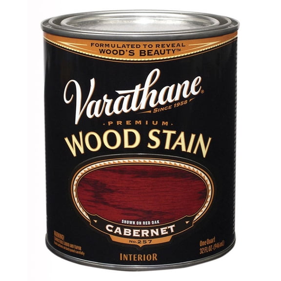 2-Pack of 1 qt Rust-Oleum 211726H Cabernet Varathane Oil-Based Interior Wood Stain