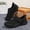 Black, variant on Daolelai Couple Solid Color Non- Casual Shoes for Men and Women with Widened Feet, Soft Sole Walking Shoes for Middle-Aged and Elderly People with Swollen Feet
