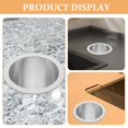 thumbnail image 5 of SUTENGDA Countertop Trash Can Lid Stainless Steel Round Metal Trash Can Lid Small Wastebasket Lid, 5 of 5