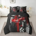 thumbnail image 2 of Castle Fairy Fast Car 7-Piece Bedding Comforter Set,Extreme Sport King Bedding Sets,Car Theme Ultra Soft Bed Sheets,Luxury Boys Bedroom Decor,Reversible, 2 of 8