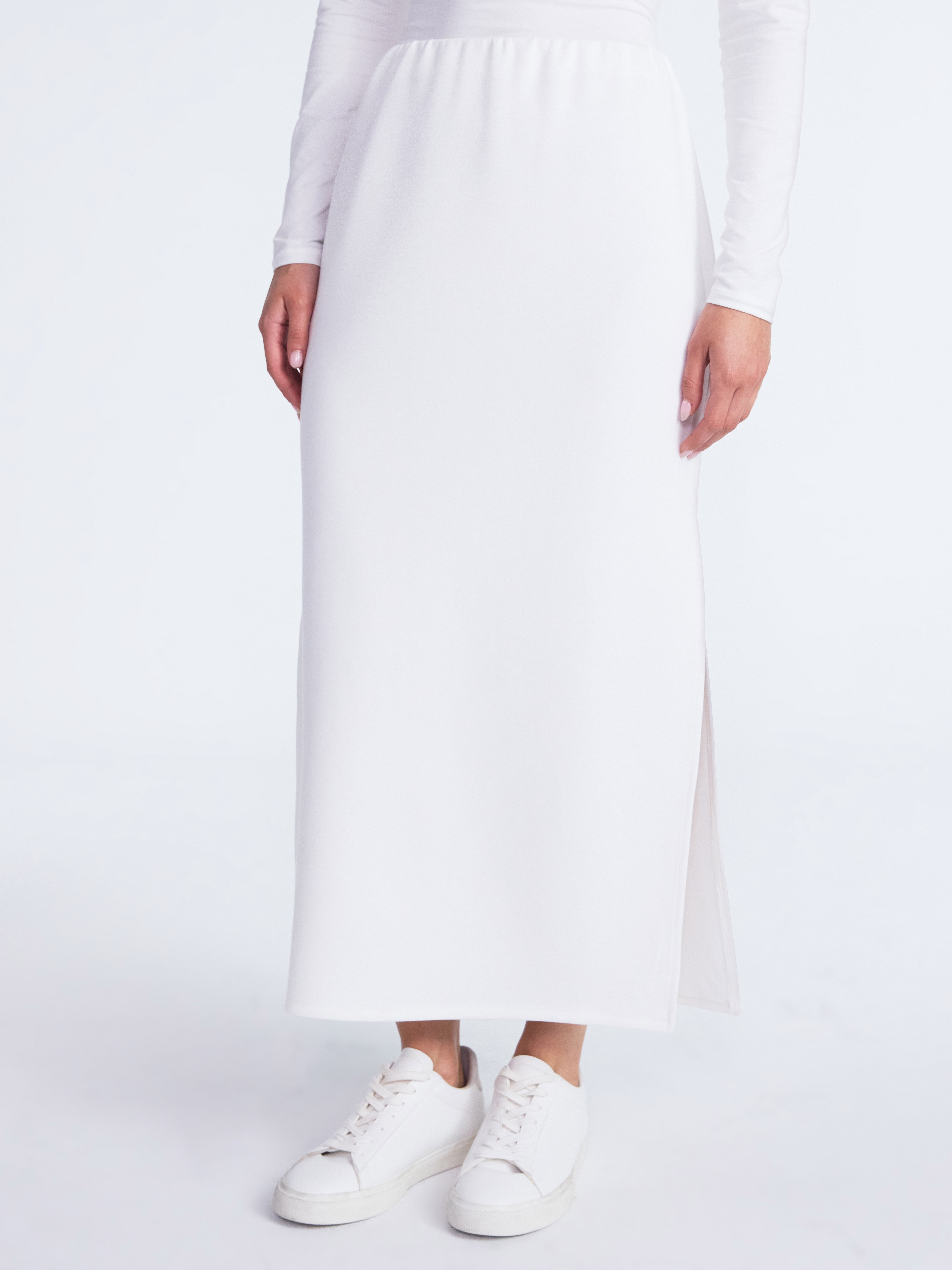 Scoop Women's and Women's Plus New Scubaknit Column Maxi Skirt, Sizes XS-4X