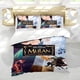 thumbnail image 5 of Mulan Princesa Disney Conjunto de sábanas temático, trío de piezas, cómodo y amigable con la piel, diseño único, regalo de decoración para el hogar para familiares, amigos y fans,140cm *210cm, 5 of 6