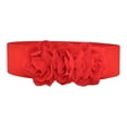 thumbnail image 4 of Cinturón de cintura elástica Cinturón ancho de la aleación para mujeres para la decoración de la blusa de ropa Rojo, 4 of 8
