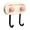 Pink, variant on SIYTUAU Strong Adhesive Plastic Hook Double Headed Clothes Hanger For Bathroom Kitchen Door 7 X 5 X 3 Cm 2.8 X 2 X 1.2 Inch