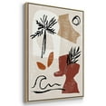 thumbnail image 3 of Soft Palms I - Framed Premium Gallery Wrapped Canvas L Frame 3 Piece Set - Ready to Hang, 3 of 9