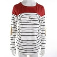 thumbnail image 1 of Hauts d'Allaitement de Maternité pour Femmes à Manches Longues, T-Shirt d'Allaitement Rayé, 1 of 9
