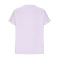 thumbnail image 6 of Delayuji Summer Shirts for Women Loose Fit Business Casual Short Sleeve Cotton Linen Shirt Purple Xl Cotton and Linen Short Sleeve Shirts for Women, 6 of 9
