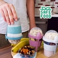 thumbnail image 6 of QUASLEQ Reusable Yogurt Parfait Cups with Lids and Spoons, Leakproof BPA-Free Overnight Oats & Meal Prep Containers, Dishwasher Safe, 20 oz, 4-Pack, 6 of 12