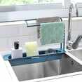 thumbnail image 3 of Vikakiooze 2023 Home Storage and Organization Household Faucet Clip Rack Kitchen Sink Rag Bath Holder Soap Storage Box, 3 of 4
